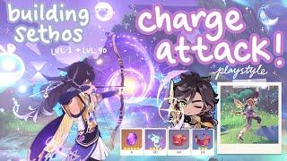 building sethos for charged attack playstyle .𖥔 ݁˖𝜗𝜚⋆₊˚.° ༘