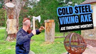 Axe Throwing: Cold Steel Viking Axe #axethrowing #axe #vikings #skills #review