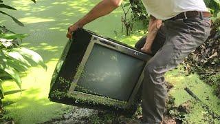 Restore Old Panasonic tv That Was Thrown In The Pond // Basic Repair Method - High Efficiency