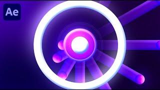 Looping Motion Graphics In Adobe After Effects - After Effects Tutorial - No Plugins.