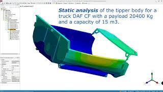 ANSYS WORKBENCH - Static Analysis | Tipper body for a truck DAF CF 32000 Kg