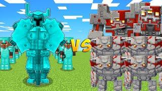 DIAMOND ARMY vs REDSTONE GOLEMS