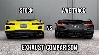 Stock vs Track - C8 Stingray Exhaust Sound Comparison