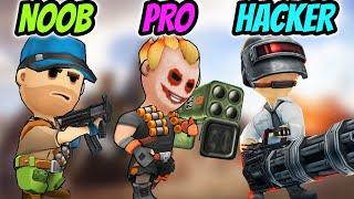 Warriors.io Battle Royale - NOOB vs PRO vs HACKER