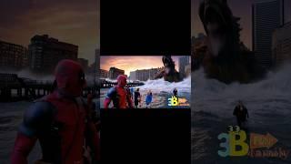 Deadpool With Giant Sea Monster #shorts #deadpool #deadpool3 #shortsvideo