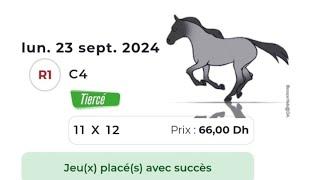 MONSÉF TURF POUR LE 23/9/2024