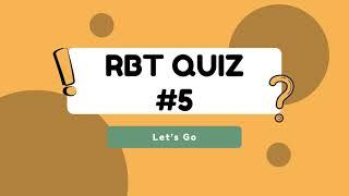 RBT Practice Exam - Quiz 5 | Quizzma