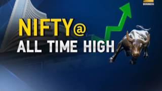 Sensex, Nifty hit all time high