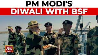 PM Modi Celebrates Diwali with BSF Jawans at Creek Border | India Today