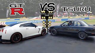 Nissan GSR2000 Vs Nissan GTR Quién gana? | Arrancones 1/4 de Milla