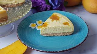 Best Instant Pot Mango Cheesecake (Eggless Mango Cheesecake) | How to Make No Bake Mango Cheesecake