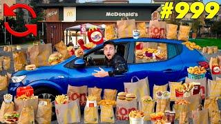 Ordino 1000 VOLTE al MC DRIVE del Mc Donald's!! *RECORD MONDIALE*