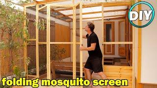 Building a Screened In Porch DIY, Folding DIY Screen (S1 Ep52)