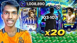 I Opened 1 MILLION LEAGUE TOKENS + x20 New Division Rivals To Pack 3x 107s! - FC Mobile