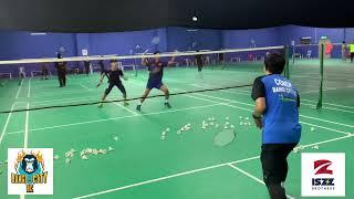 Badminton Double player training