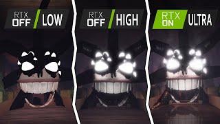 DOORS FLOOR 3 : RTX LOW OFF VS RTX HIGH OFF VS RTX ULTRA ON