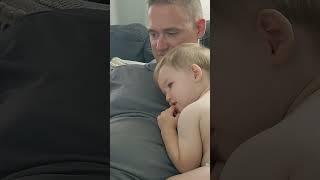 Snuggle Time 🩷 #toddlers #militaryfamily #vlog #dad #cutebaby