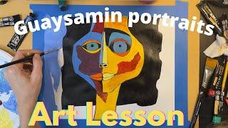 Guayasamin art lesson! Ecuadorian art: Step by step