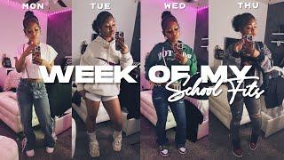 A WEEK OF MY SCHOOL FITS | daily ootd, chitchat, school vlog, starbies