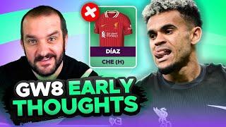 SELL DÍAZ  | EARLY TEAM THOUGHTS | GAMEWEEK 8 | Fantasy Premier League Tips 2024/25