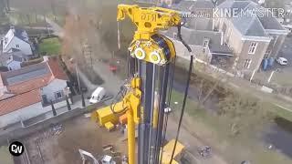 Steel piling || pile driving Machine || Civil works || 2020