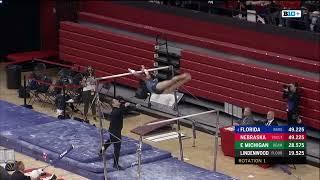 Leanne Wong Near-Perfect 9.975 Bars Florida vs Nebraska, Lindenwood, & Eastern Michigan 3-9-24