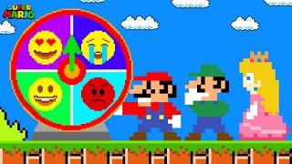 Team Mario Challenge Spin the Emotions Wheel | Good or Bad?