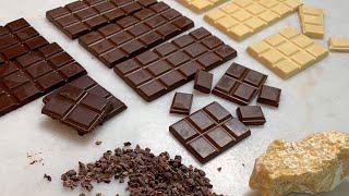 Homemade Chocolate from Scratch cocoa bean and cocoa butter