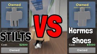 Stilts or Hermes Shoes? | Roblox Evade