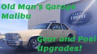 Old Man's Garage Malibu in the HOUSE! Chevy 10 bolt rear gears, and posi upgrade! Start to finish!