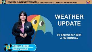 Public Weather Forecast issued at 4PM | September 08, 2024 - Sunday