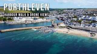 PORTHLEVEN Harbour Walking Tour and Drone - Cornwall Guide 4K Video