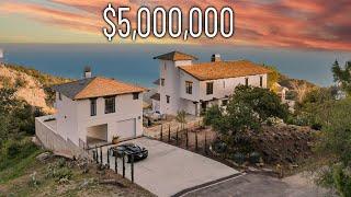 Touring a $5,000,000 Modern MALIBU Home With CRAZY Ocean Views!