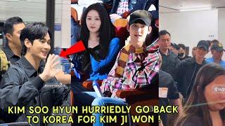 KIM SOO HYUN HURRIEDLY GO BACK TO KOREA FOR KIM JI WON !! SPOTTED AT MANILA AIRPORT