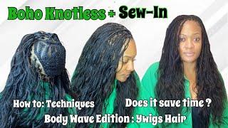 HOW TO: Trendy BOHO KNOTLESS/ Half SEW-IN |  Using YWIGS Hair....Am I a Fan OF STYLE??