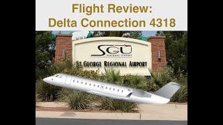 St. George Utah (SGU) to Salt Lake City (SLC) on Delta Connection--Flight Review