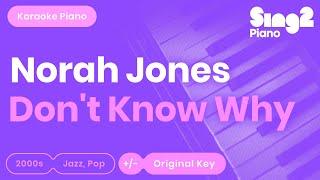 Norah Jones - Don't Know Why (Piano Karaoke)