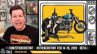 Make stickers with me! Sticker Stint 2019 - Cory Kerr's illo talk