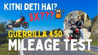 Royal Enfield Guerrilla 450 Mileage Test Ride Giving More Than Expected