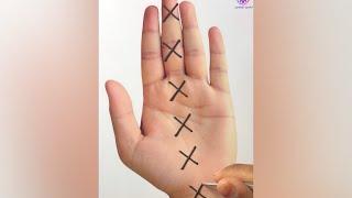 X Alphabet mehndi design