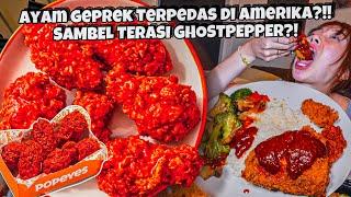 AKHIRNYA PENGGANTI KFC GEPREK SETAN?! POPEYES GEPREK GHOSTPEPPER TERASI?! TERPEDAS DI AMERICA???