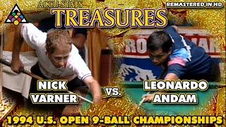 9-BALL: Nick VARNER vs Leonardo ANDAM - 1994 19th U.S. OPEN 9-BALL CHAMPIONSHIPS