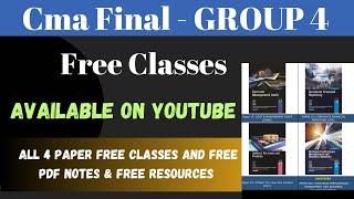 Best youtube channels for Cma Final Group - 4 Free classes ll Rock Ur Cma Final with Free Resources