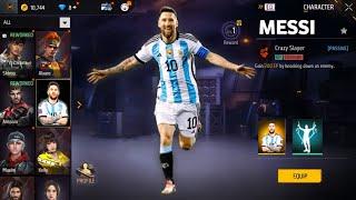 MESSI CHARACTER  CLAIM NEW RAMPAGE BUNDLES  BUY 190.000 DIAMONDS  FREE FIRE 