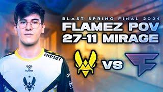 flameZ Mirage POV (27-11) vs FaZe | BLAST Premier Spring Final 2024