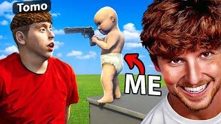 Trolling Little Bro as a BABY in GTA 5 RP!