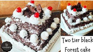 Two tier black forest cake in tamil|Black Forest cake in tamil