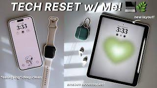 fall tech reset w/ me iphone & ipad customization, *satisfying* deep clean, amazon accessories!