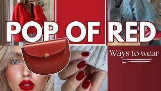 POP OF RED OUTFITS - ways to wear a pop of colour  + Oleada Handbag Unboxing | AD