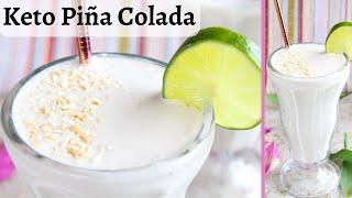 2 Minute Piña Colada | low carb | skinny drink | no sugar